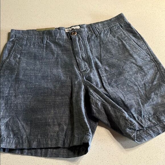 NWT Goodfellow & Co Linden Blue Flat Front Shorts Size 30/7 - Picture 1 of 10